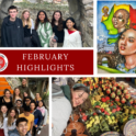 Four images of YES Abroad participants from February IG posts